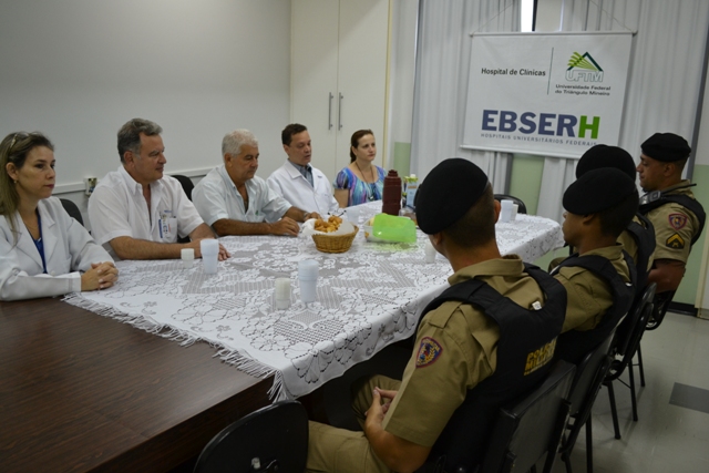 Superintendência formalizou as boas-vindas aos militares que reforçam o policiamento.